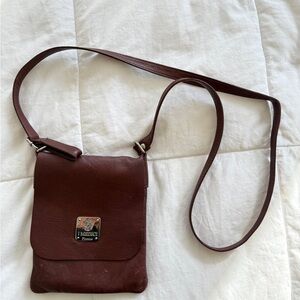 Women's 100% Italian Brown Leather Crossbody Bag